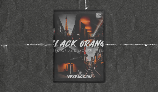 Creativemarket – Black Orange Lightroom Presets