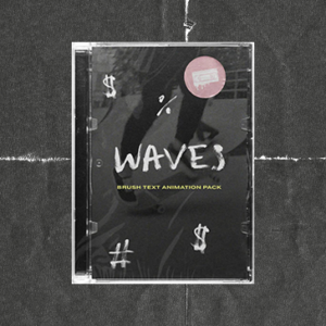 Video Milkshake – Waves – Brush Animated Font Pack