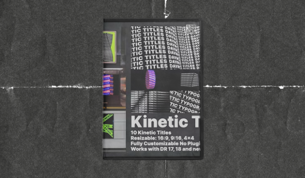 Videohive - Kinetic Titles for Davinci Resolve