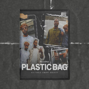Plastic Bag Overlay Photo Effect Template