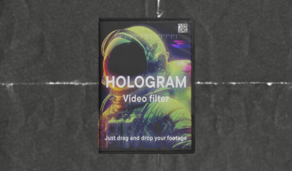 Hologram Video Filter Effect Template