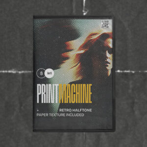 Vintage Dotted Halftone Photo Effect
