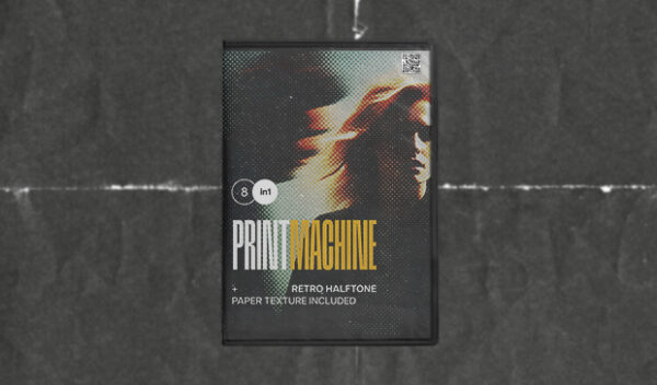 Vintage Dotted Halftone Photo Effect