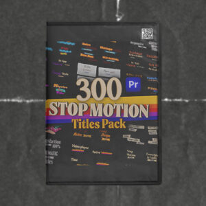 Stop Motion Text Overlays Pack for Premiere Pro