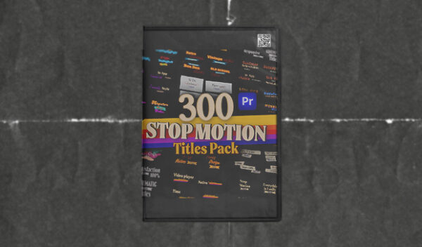 Stop Motion Text Overlays Pack for Premiere Pro