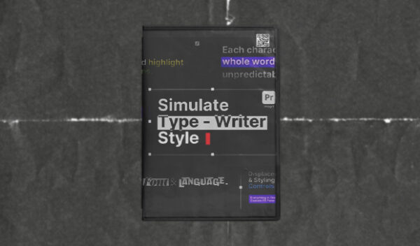 Typewriter Text Preset MOGRT
