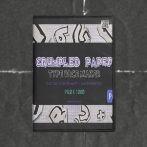 Crumpled Paper Typeface Maker Mogrt