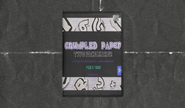 Crumpled Paper Typeface Maker Mogrt