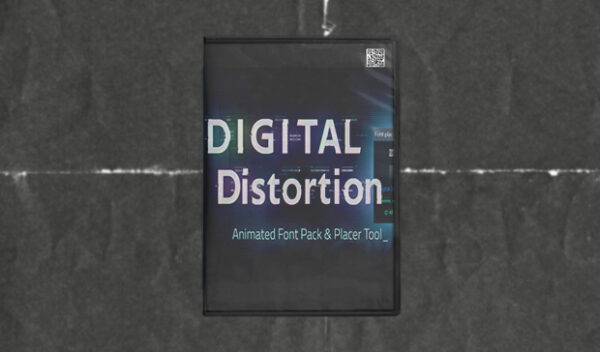 Digital Distortion Animated Font Pack