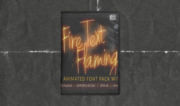 Fire Text Flaming Animated Font Pack