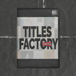 Aescripts - Titles Factory for After Effects