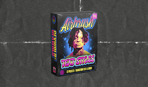 GFXWRLD - Airbrush Text Styles Pack (Vol. II)