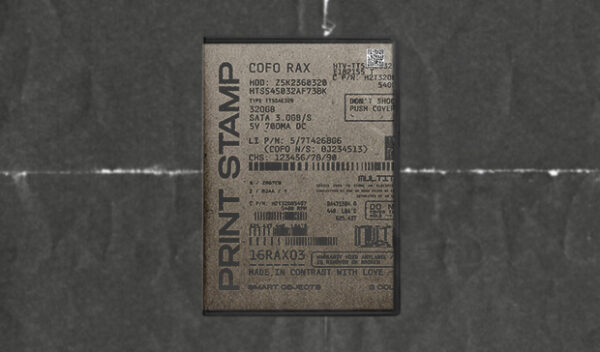 Print Stamp Logo Mockup