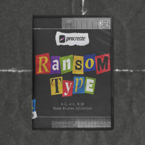 Procreate Ransom Type Stamp Brushes