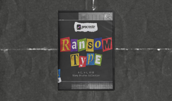 Procreate Ransom Type Stamp Brushes