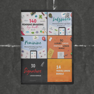 1200+ Premade Logos Mega Bundle
