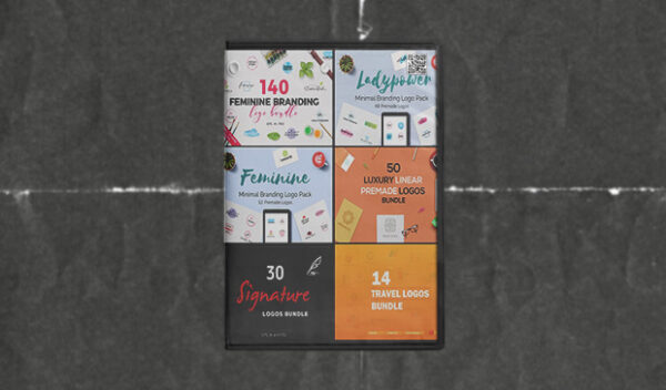 1200+ Premade Logos Mega Bundle