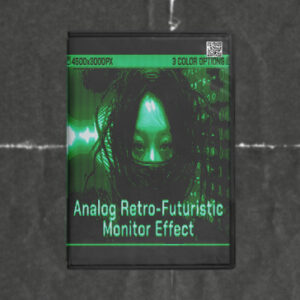 Analog Retro-Futuristic Monitor Effect