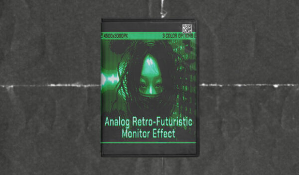 Analog Retro-Futuristic Monitor Effect