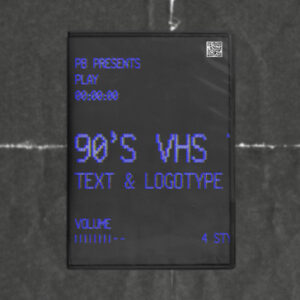 VHS Tape Text & Logo Effect