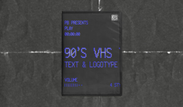 VHS Tape Text & Logo Effect