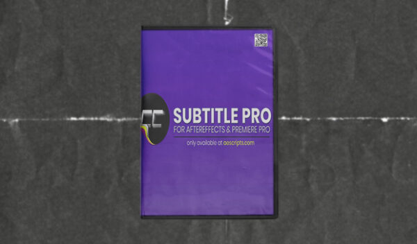 Aescripts - Subtitle Pro v2.9 for After Effects & Premiere Pro