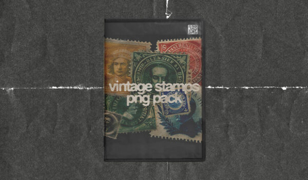 200 Vintage Stamps PNG Pack