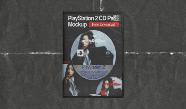 PlayStation 2 CD Pack Free Mockup