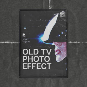 Old TV Photo Template