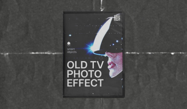Old TV Photo Template