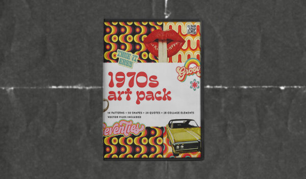 1970s Collage Art Pack